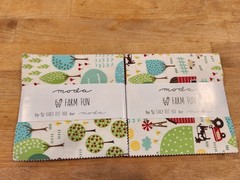 Farm Fun Moda Charm Packs (2), 84 100% Cotton 5-inch Precut Fab