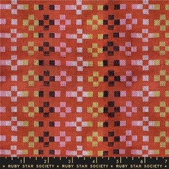 Flowers in Terracotta | Mystic Fable Warp and Weft Wovens | Ruby Star Society