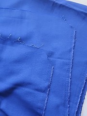 Royal Blue Twill Sewing Fabric 56″w X 3yds Clothing Drapery Quilt Rayon Vintage
