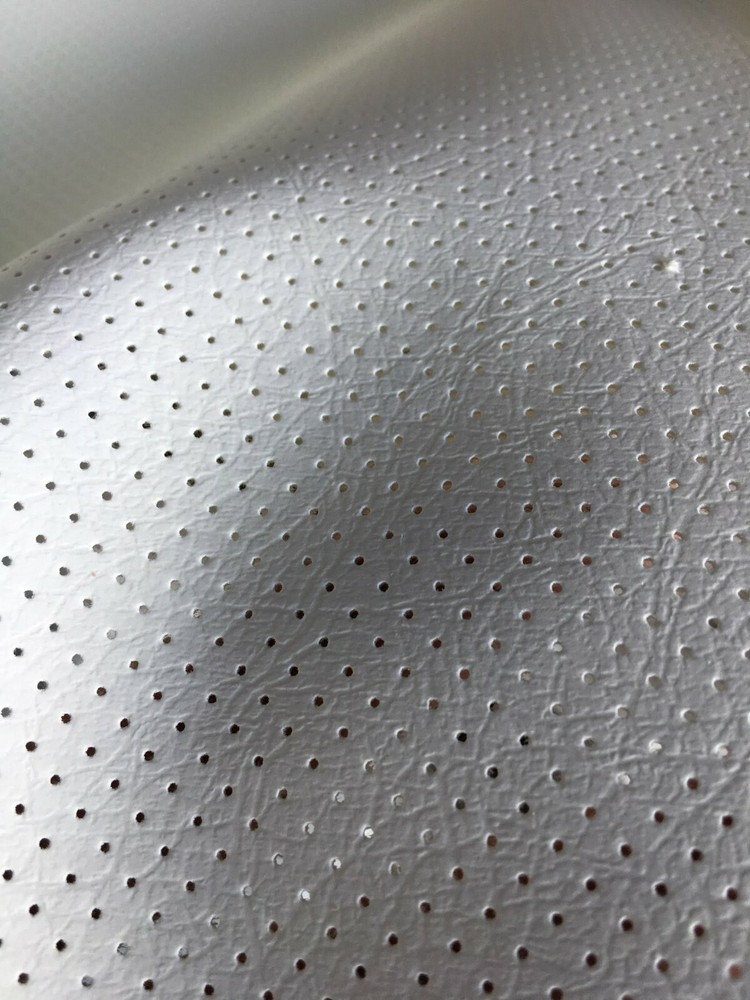 Vinyl Marine Perforated all the way through White Upholstery Fabric SHIPS ROLLED