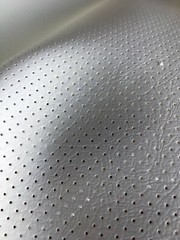 Vinyl Marine Perforated all the way through White Upholstery Fabric SHIPS ROLLED