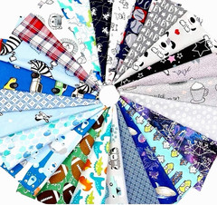 25 Cotton Fabric Squares – Sports Animal Theme | Quilting, Sewing, DIY Crafts