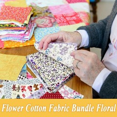 150 Pcs 4×4 Inch Cotton Fabric Squares – Floral Patchwork for Quilting & Diy