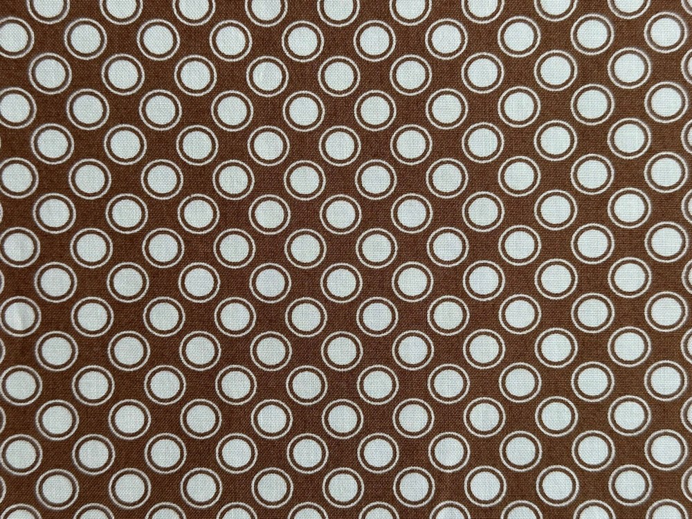 Rustic Blush Verna Mosquera Free Spirit Retro Polka dot Polkadot Brown Cream