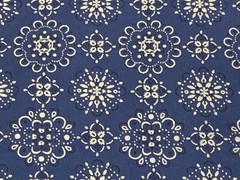 Fabric Western Bandana Blue Sevenberry KAUFMAN Cotton 1/4 yard SB82103D1-3