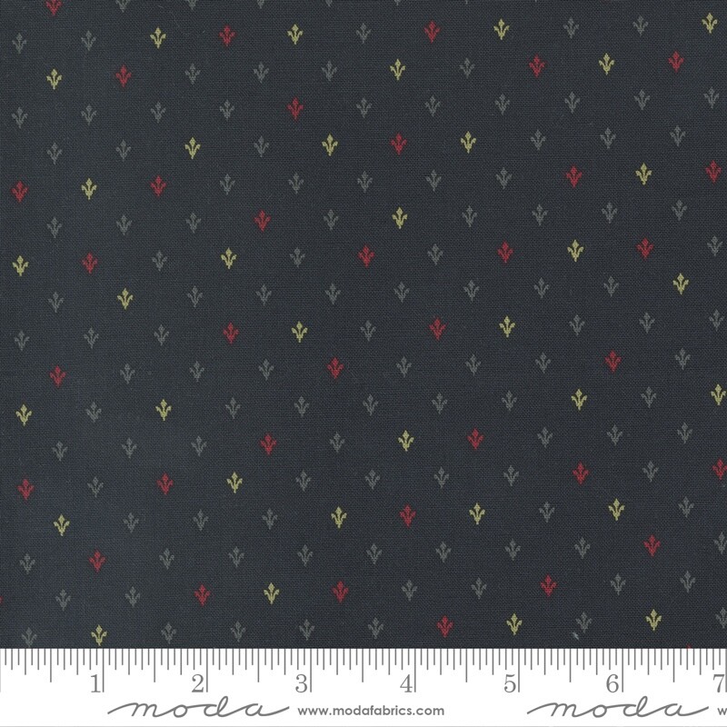 Florence’s Fancy Papas Shirt Blenders Black Ink by Betsy Chutchian Moda 1/2 Yard