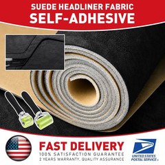 19×78″ 3mm Adhesive Suede Headliner Fabric for Car Interior Roof Upholstery Kit