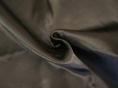BLACK Shiny Sateen Fabric Poly Satin Wedding Lining Sewing Crafts 2yd x 60″