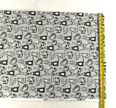 Jo-Ann Fabric Super Snuggle Flannel Fabric Cats Two Yards 44″ Wide New