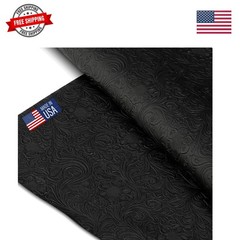 Tooled Faux Leather Western Cowboy, Floral Embossed Vinyl, Craft DIY and Upho…