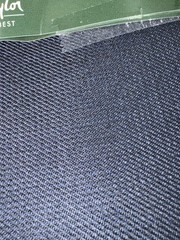 Reid & Taylor Suit Fabric Gift Set 2pc Blue Check & Solid Shirting Sewing Craft