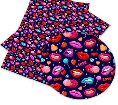 Mix 7 PCS 45cmx135cm Colorfull Printed Disney Cartoon Pattern Synthetic Leather