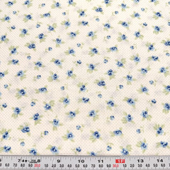 So Sweet, So Soft 2006 RJR Fabrics Floral Pin Dot Cotton HALF YARD Remnant 18×44