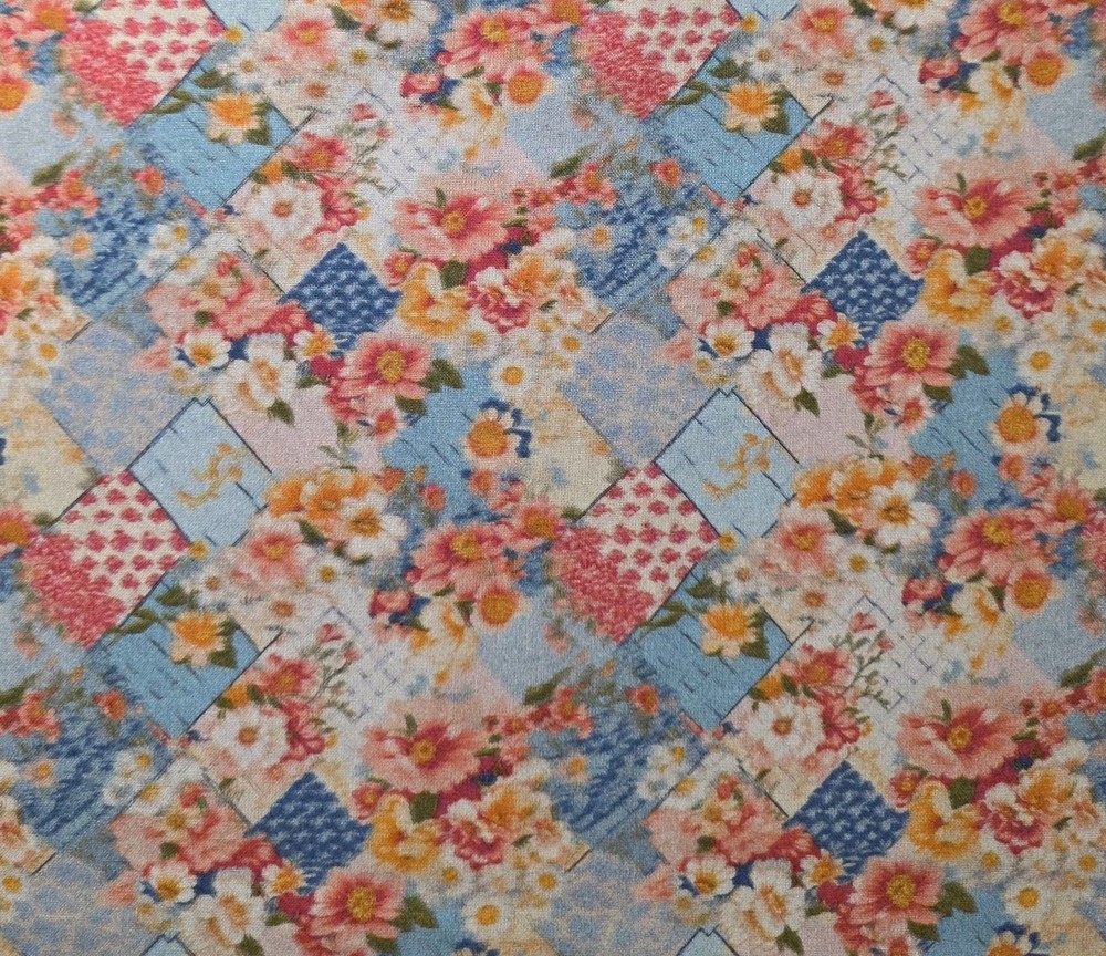 MDG – Vintage Floral – Pastel Quilting and Crafting Fabric