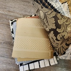 Mixed Brands Upholstery Fabric Samples Scraps 5×6 Lot 125 Geometric Quilt Craft