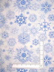 Christmas Snowflake Fabric By The Yard Ice Silver Glt Cotton Timeless Treasures