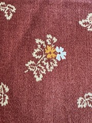Kenmill Brown Orange Leaf Upholstery Fabric ~5 Yd x 54”-Autumn Fall Decor
