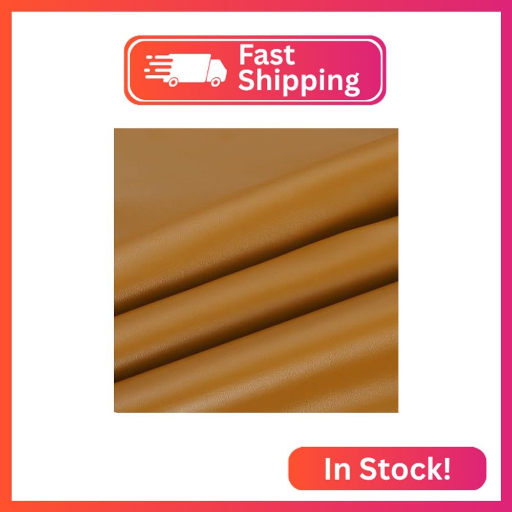 PATIKIL 54×19.7×0.03 Inch Faux Leather Sheets, Soft Colored Faux PU Leather Shee