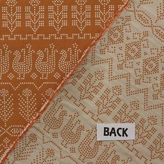 WAVERLY MARSALA DOVE ORANGE CHICKEN TRIBAL UPHOLSTERY DRAPERY FABRIC BTY 55″W