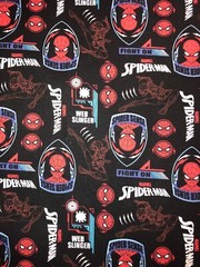 Marvel Spiderman Cotton Fabric 1/2 Yard (18 By 44”) New