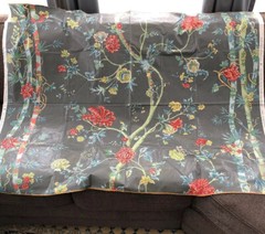 Vintage 1984 G P & J Baker Polished Cotton Floral Chintz Fabric 44″ x 56″ Tree