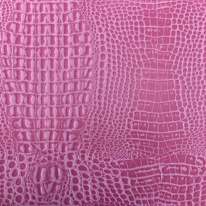Pink Marine Gator Upholstery Crafting Outdoor Vinyl Fabric – Sold By The Yard