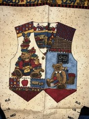Child’s “Teacher’s Pet Vest” CUT & SEW Fabric Panel School Theme