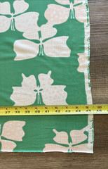 Vtg. Fabric 1960s 70s Butterfly Polka Dot Polyester Knit Mod Groovy 45″ x 109″