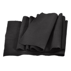 39″ Elastic Cuffs Ribbed Trims Cotton Fabric Knit Rib, 6″ Black