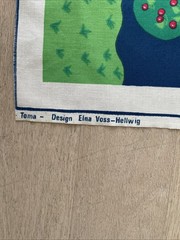 HTF Fabric Panels design Elna Voss-Hellwig Toma Farmhouse Landscape Finland 70s