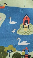 SOLVEJG MAKARETZ Jo-Ann HTF Park/Picnic/People Cotton Fabric 3.25 Yards X 43″