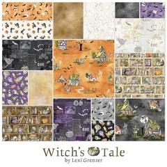 Witch’s Tale HALLOWEEN Bookshelf Y4787-64 Light Caramel Fabric