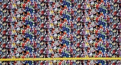 EVANGELION EVOLUTION WHITE ANIME 1 YARD FABRIC ( 36″ X 58″ ) BRAND NEW