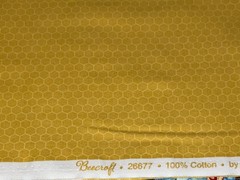 By 1/2 Yd Northcott “Beecroft” Honeycomb Golden Yellow Cotton Fabric BTHY #26677