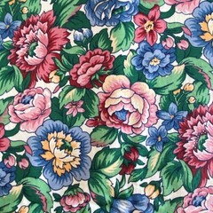 BTY Multicolor Floral Home Decor Fabric Heavy Cotton Stanley King