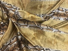 Snake Print Charmers Satin Fabric 60” Width Sold By The Yard