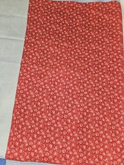 VTG Spring Industries “Quilters Only” Red & Blue Rectangles Cotton Fabric 4 Yrds