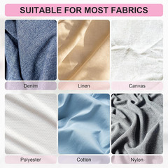 Iron-On Fleece Fabric 300 X 100Cm, 50 G/M² Fleece Line for Iron-On, Ironing Inse