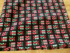 Vintage Jo-Ann Fabrics Cotton Christmas Fabric 2 Separate Yards 36 X 44”