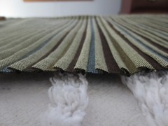 3995. THIN PLEATED STRIPED Upholstery FABRIC – 53-1/2″ x 3/4 yd. +