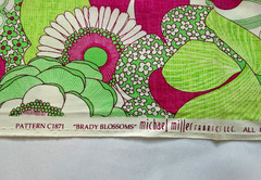 VTG Michael Miller “Brady Blossoms” C1871 Boho Hippie 60s 1yd Quilt Fabric