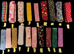 289 Flannel Quilting Strips 1.5” x 6.5” Cherry Polka Dots Floral Cotton Sewing