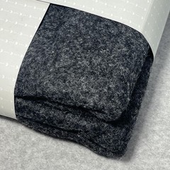 Emma & Mila Felt Fabric Cut Charcoal Gray 36″x72″ Polyester Craft Yard Sheet NEW