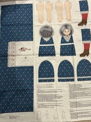 Cranston Print Works “Granny and Her Quilt” Fabric Panel New