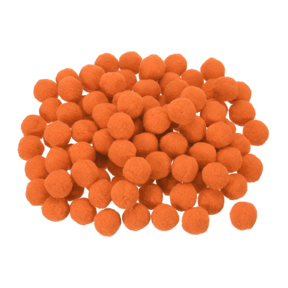 Pom Felt Balls Fabric 1cm 10mm Orange Yellow for Crafts Project DIY 100 Pcs