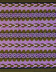 African Print Fabric/Ankara – Purple, Brown “What’s Bound Will Hold”, 1 Yard
