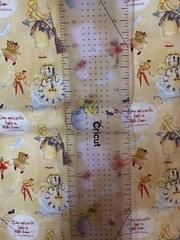 Cinderella Vintage Inspired Tumbler Cut Fabric Cotton Woven 9×14