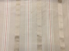 100% Silk fabric by Scalamandre, 54 inches wide, multi taffeta satin stripe