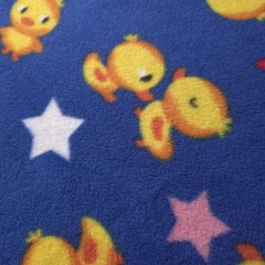 Baby Duck Star Fleece Fabric 58″ Wide Printed Fleece Yard Royal Blue