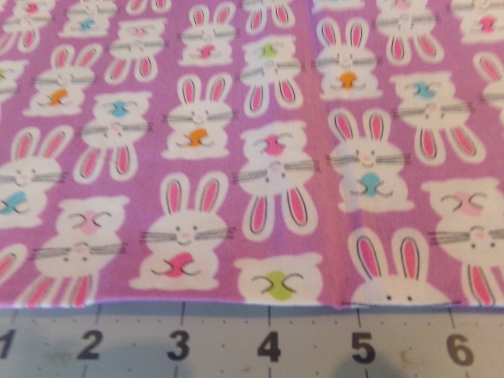24″ X 58″ VINTAGE BUNNY FLIP by SPRING CUTE REMNANT COTTON#2921